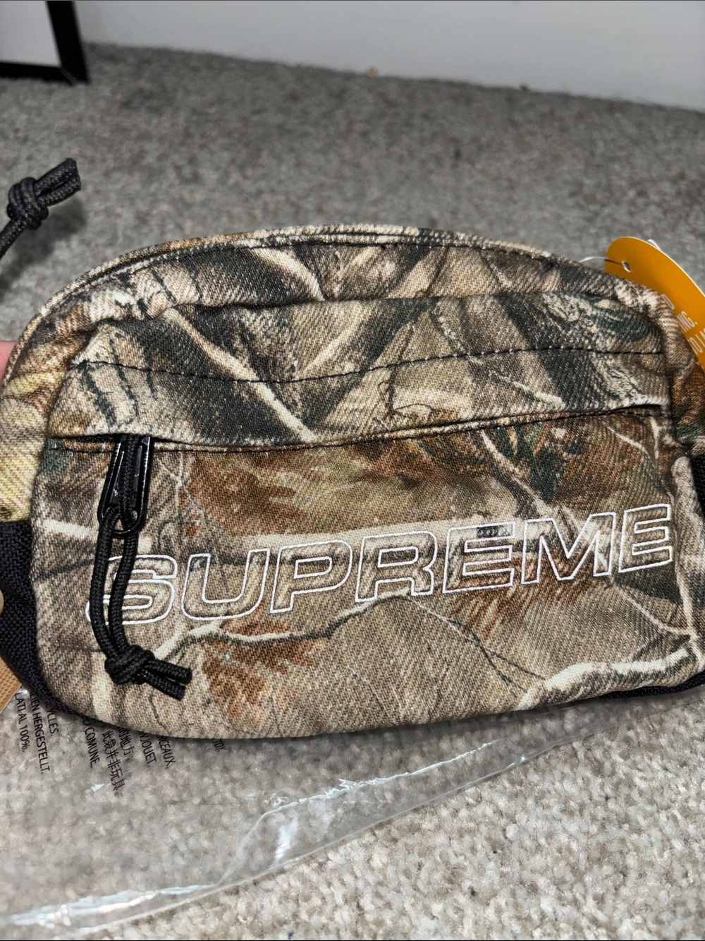 Supreme Camo Belt Bag in Olive/Brown